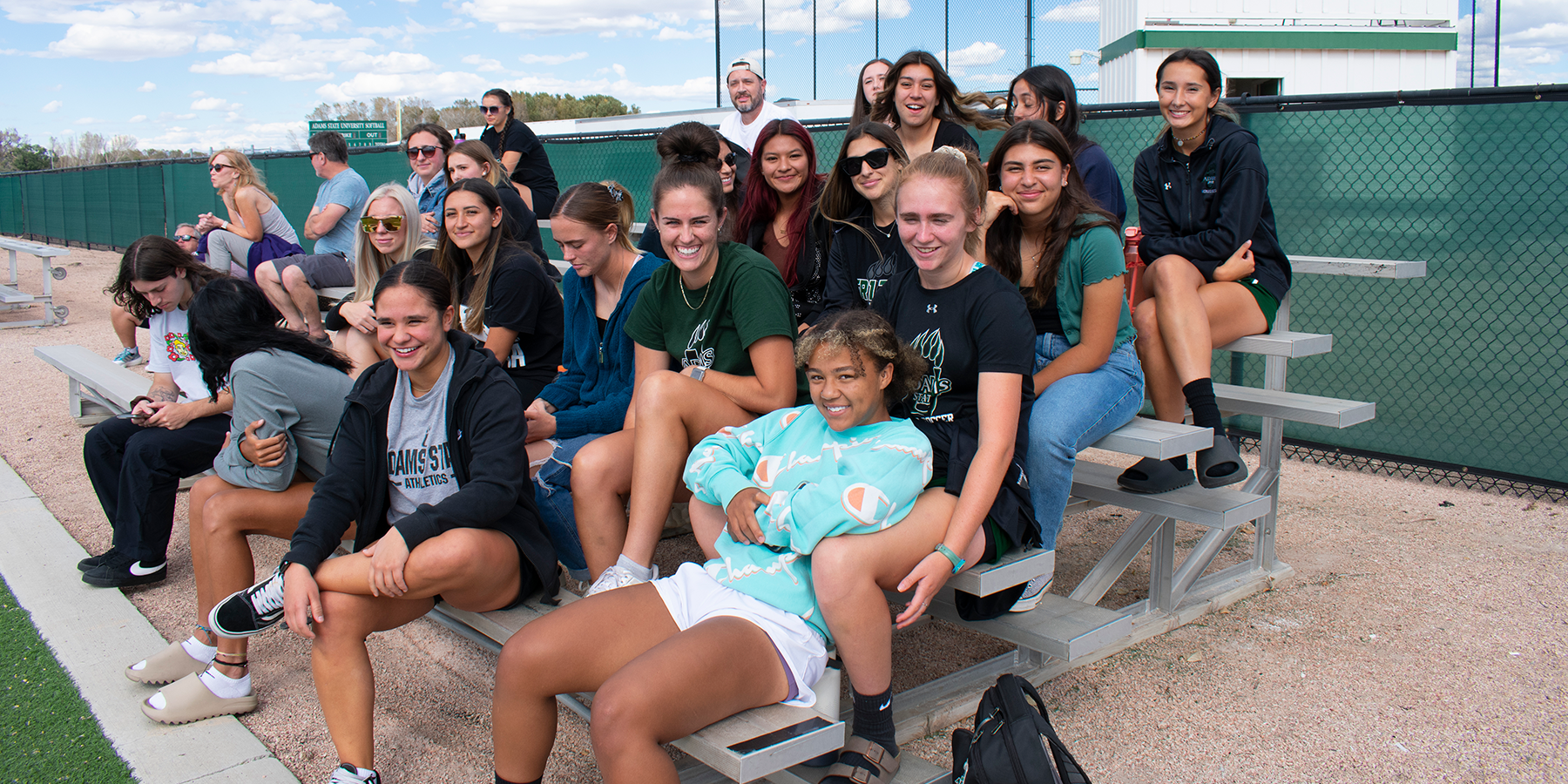 students at a game